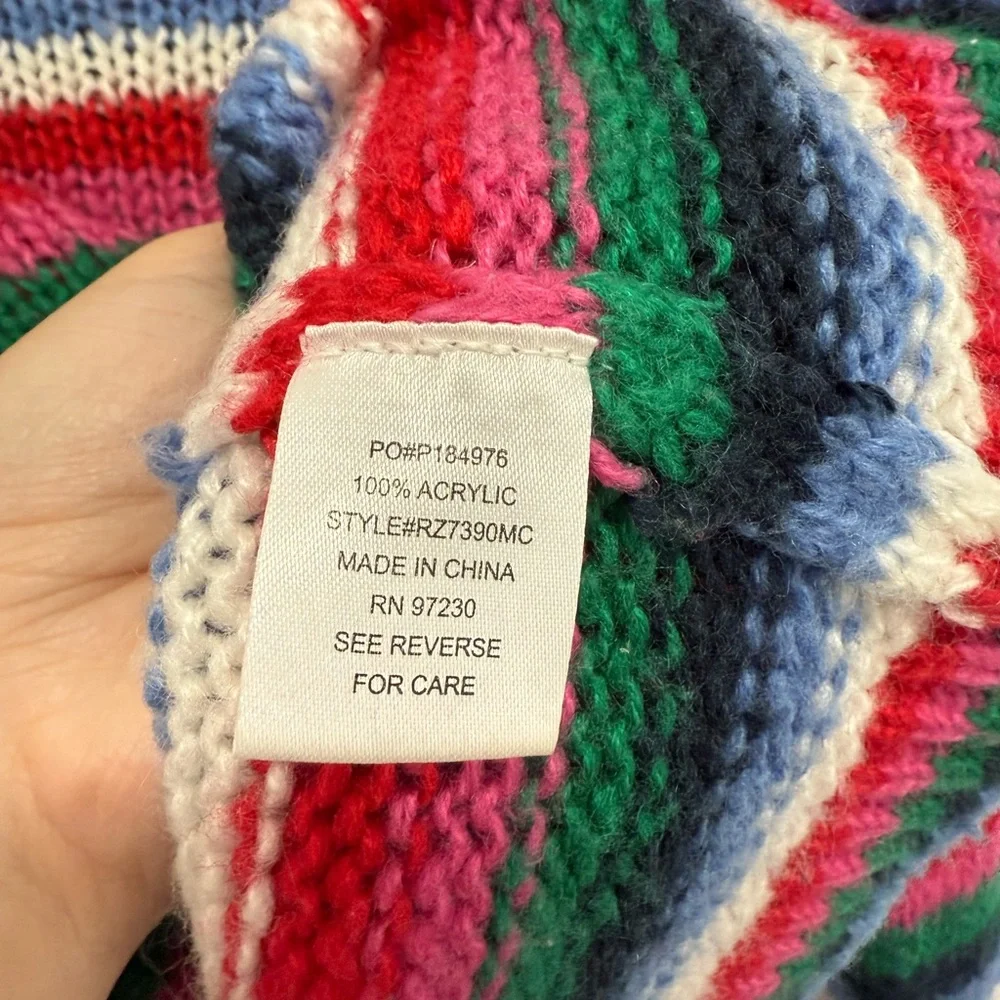 Almost Famous Striped Multicolor Women's Sweater Size Small